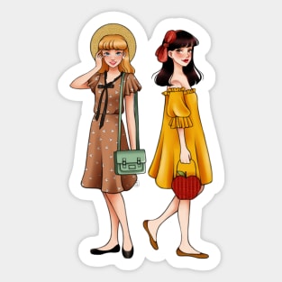 Cindy and Snow Sticker